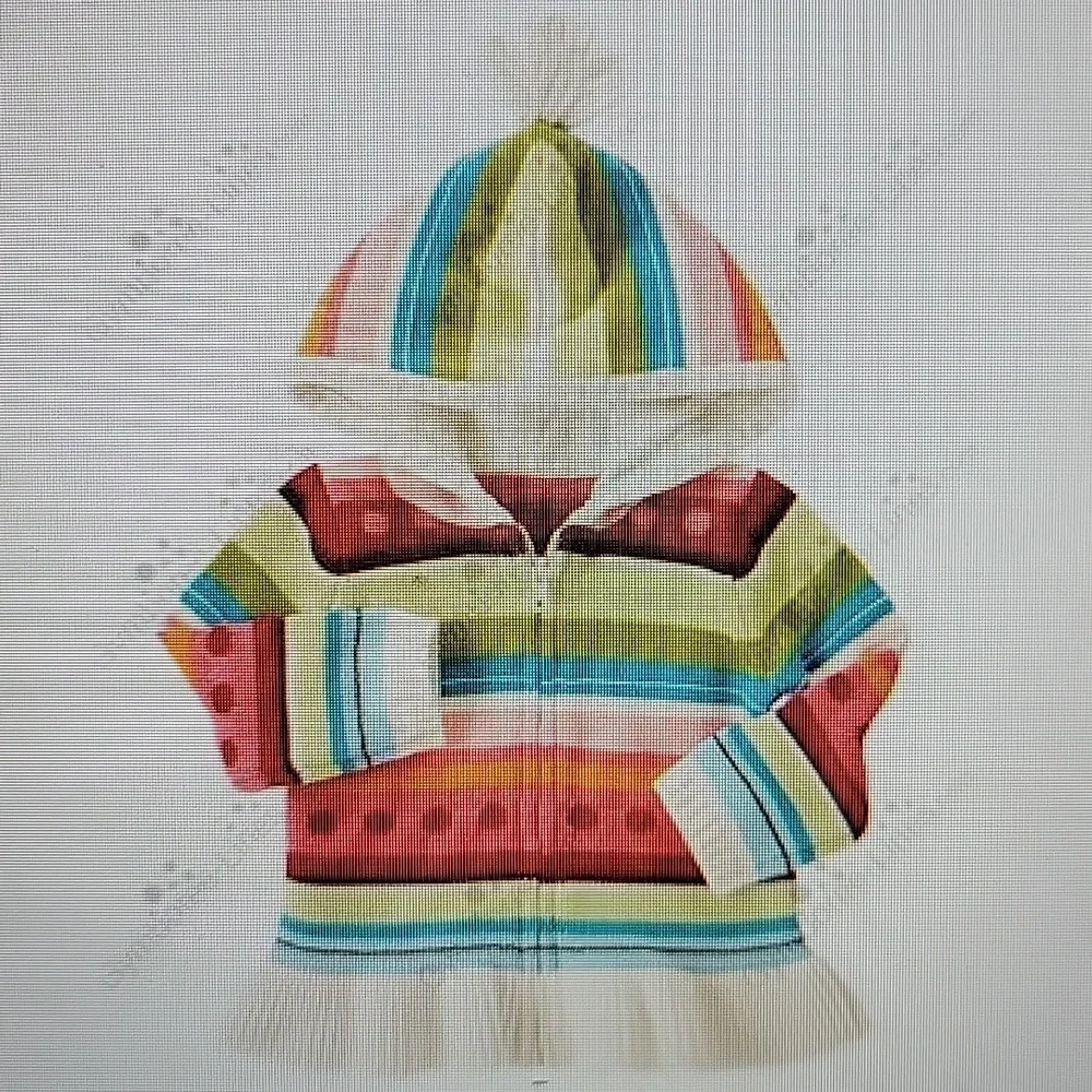 Gymboree DOT STRIPE Sweater Hoodie Sz 3-6M